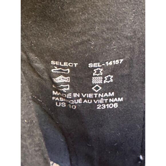 TAOS Select Black Leather Ankle Booties, Double Zip, Sz 10 - Picture 12 of 12